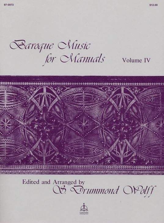 Baroque Music for Manuals, Vol. IV - Albinoni/Wolff - Organ - Book