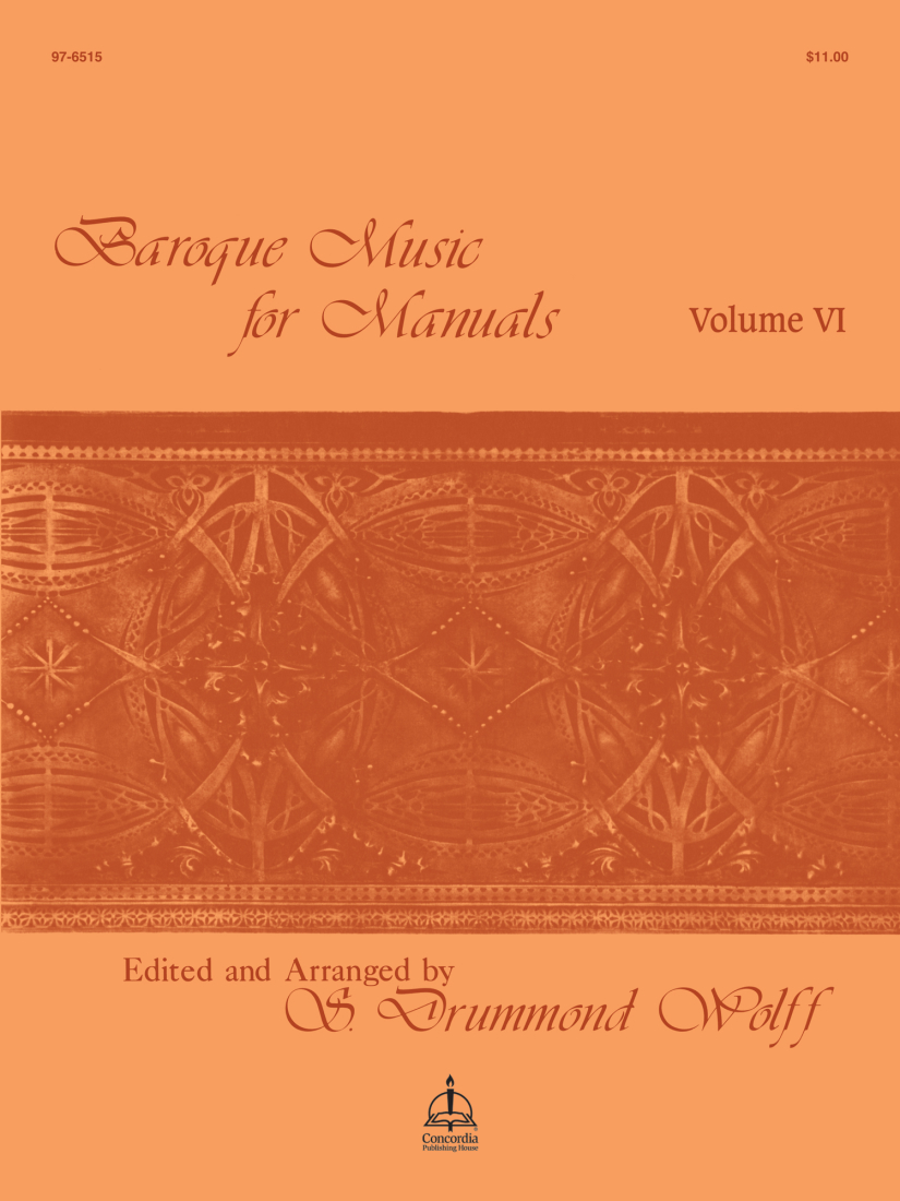 Baroque Music for Manuals, Vol. VI - Albinoni/Wolff - Organ - Book