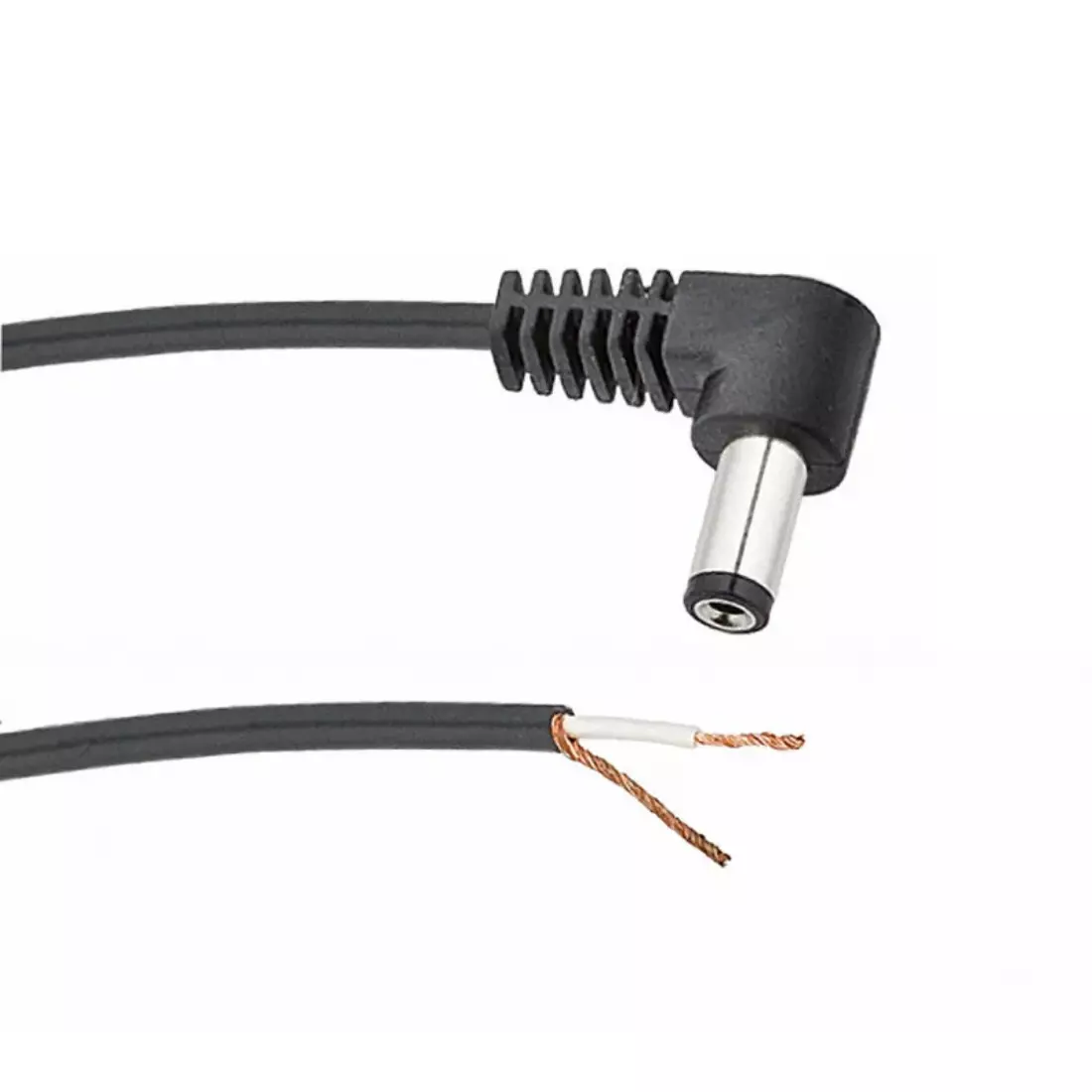 2.1mm Right-Angle Barrel Connector Cable to Bare End - 36\'\'