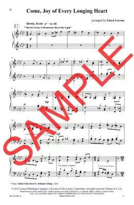 Glory to the Newborn King! - Larson - Vocal Score - SAB Accompanied