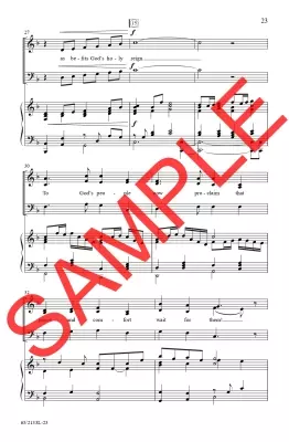 Glory to the Newborn King! - Larson - Vocal Score - SAB Accompanied