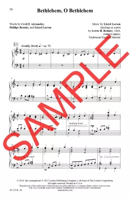 Glory to the Newborn King! - Larson - Vocal Score - SAB Accompanied