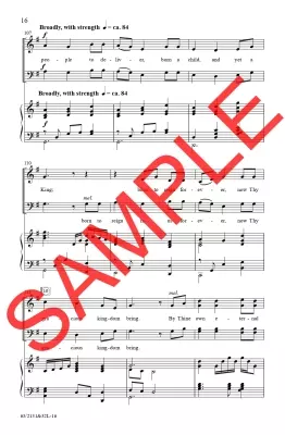 Glory to the Newborn King! - Larson - Vocal Score - SATB Accompanied