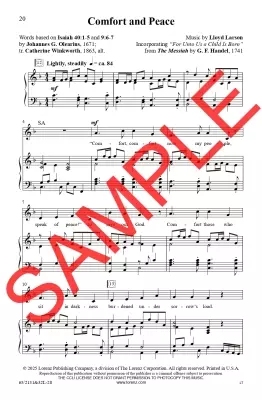 Glory to the Newborn King! - Larson - Vocal Score - SATB Accompanied