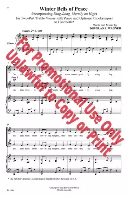 Winter Bells of Peace - Wagner - Choral Octavo - 2-Pt Accompanied