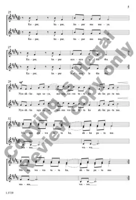 Mama Wawa - Myin - Choral Octavo - SSA A Cappella
