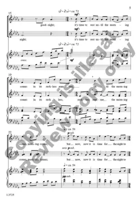 Night - Luengen - Choral Octavo - 2-Pt Accompanied