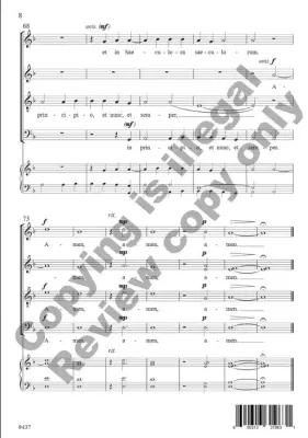 Nunc Dimittis - Smith - Choral Octavo - SATB A Cappella