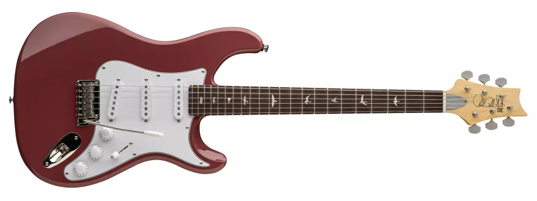 John Mayer Silver Sky SE Rosewood Electric Guitar with Gigbag - Derby Red