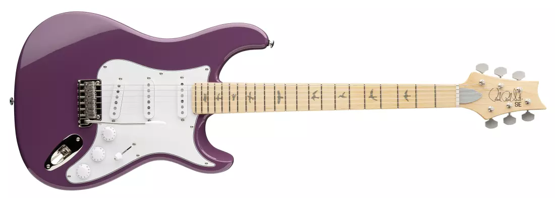 John Mayer Silver Sky SE Maple Electric Guitar with Gigbag - Summit Purple