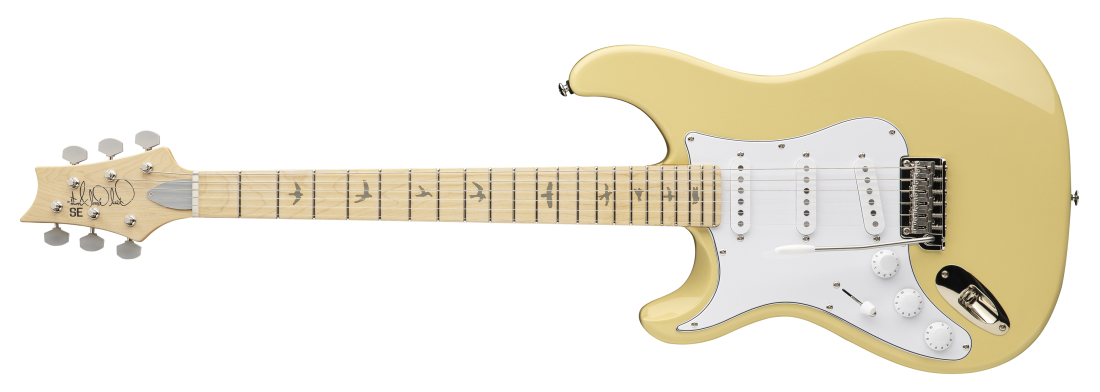 John Mayer Silver Sky SE Maple Electric Guitar with Gigbag - Moon White (Left Handed)