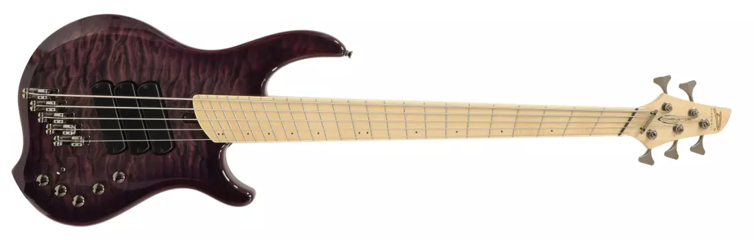 Combustion 5-String Bass with Quilted Maple Top - Ultraviolet