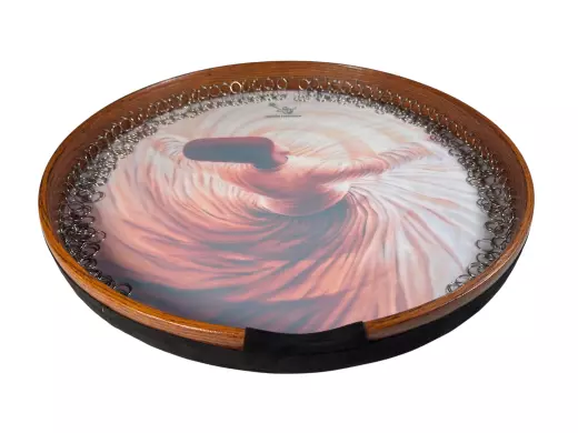 Large DAF Frame Drum with Carrying Bag - Twirling Dervish