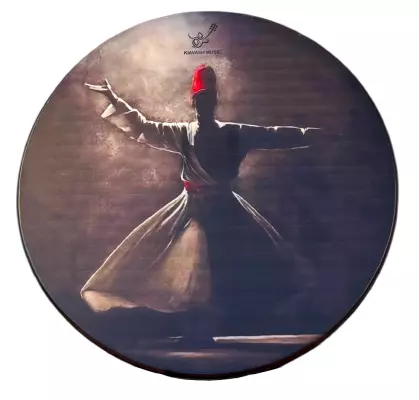 Kiavash Music - Large DAF Frame Drum with Carrying Bag - Dervish
