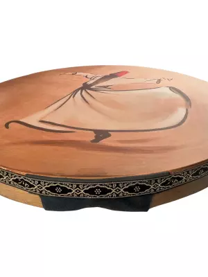 Medium DAF Frame Drum with Carrying Bag - Dancing Dervish