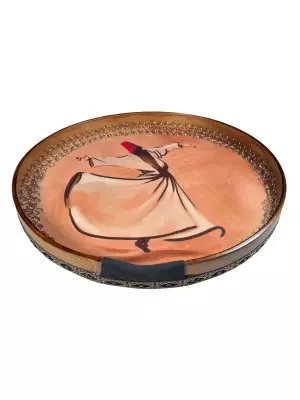 Large DAF Frame Drum with Carrying Bag - Dancing Dervish