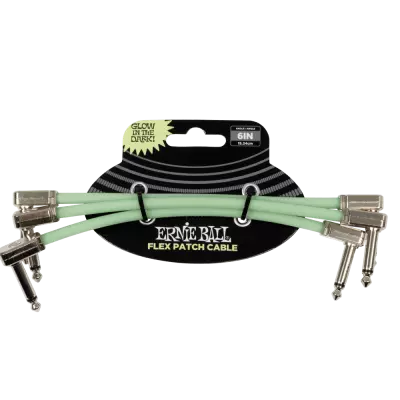 Ernie Ball - Glow-in-the-Dark Flex Patch Cable - 6 (3 Pack)