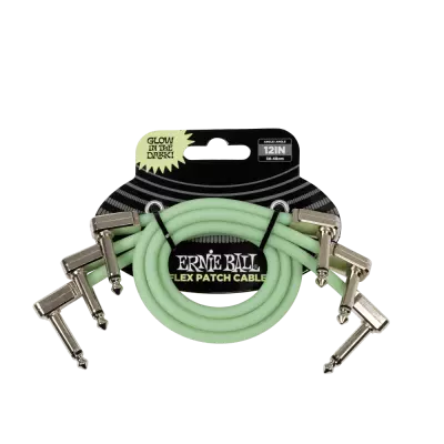 Ernie Ball - Glow-in-the-Dark Flex Patch Cable - 12 (3 Pack)