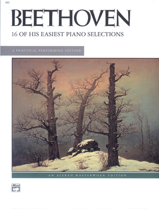 Beethoven: 16 Of His Easiest Piano Selections - Beethoven - Book - Piano
