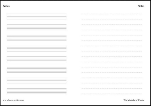 Notes: The Musician\'s Choice - Mini Notebook - Smetana Bottle-Green