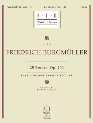 FJH Music Company - 25 Etudes, Op. 100 - Burgmuller - Book - Piano