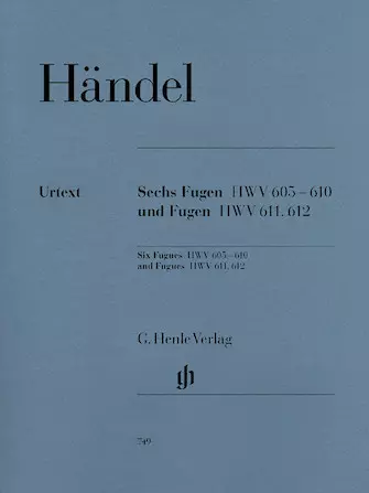 6 Fugues HWV 605-610 and Fugues HWV 611 and 612  - Handel/Scheideler - Book - Piano