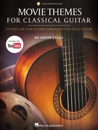 Movie Themes for Classical Guitar: 20 Popular Film Scores Arranged for Solo Guitar - Book/Audio Online - Guitar Tab