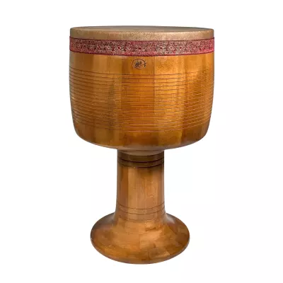 Kiavash Music - Lined Brown Stain Tonbak - 28 cm
