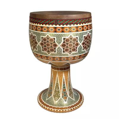 Kiavash Music - Khatam Kari Walnut Tonbak - 28 cm