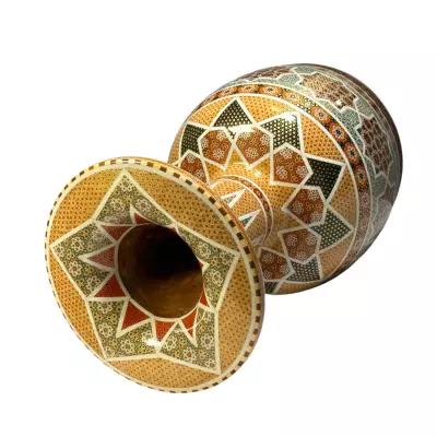 Khatam Kari Walnut Tonbak - 28 cm