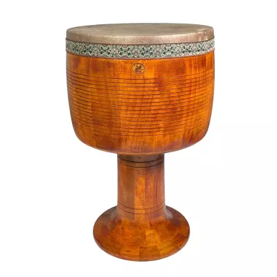 Kiavash Music - Lined Red Stain Tonbak - 28 cm