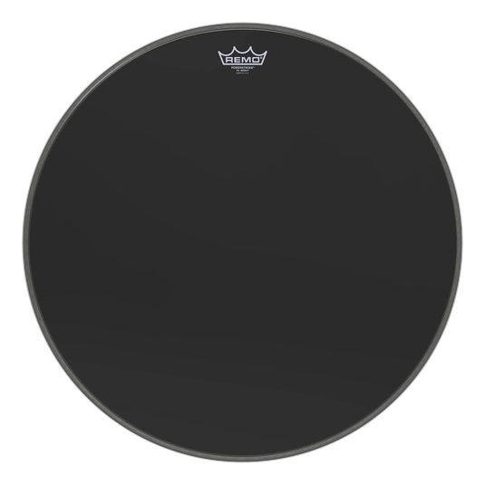 Powerstroke 3 Ebony Black Dynamo Bass Drum Head - 22 Inch