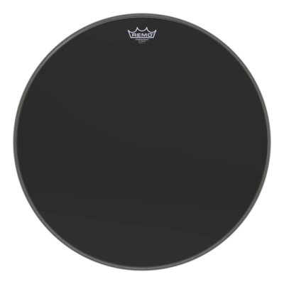 Remo - Powerstroke 3 Ebony Black Dynamo Bass Drum Head - 22 Inch