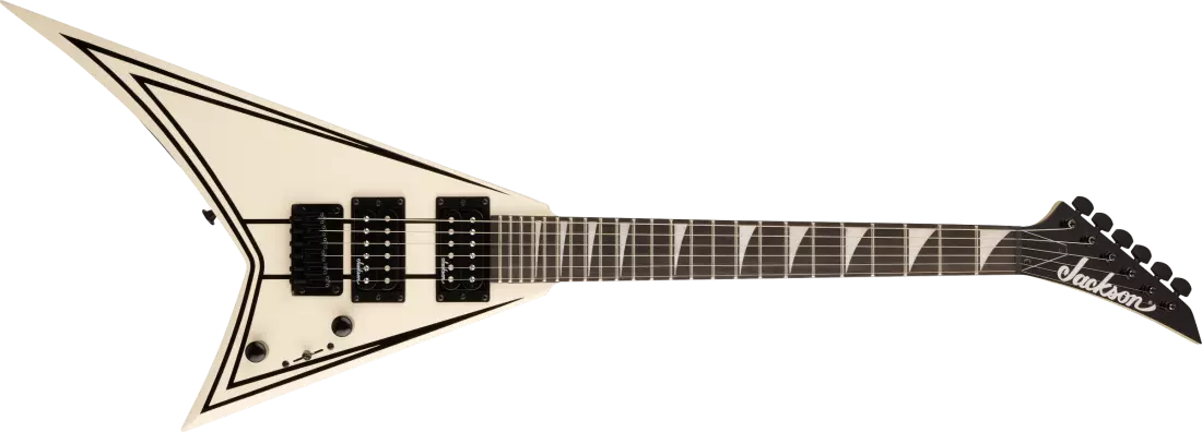 JS Series RR Minion JS1XM, Amaranth Fingerboard - Snow White with Black Pin Stripes