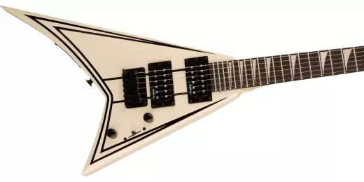 JS Series RR Minion JS1XM, Amaranth Fingerboard - Snow White with Black Pin Stripes