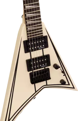 JS Series RR Minion JS1XM, Amaranth Fingerboard - Snow White with Black Pin Stripes