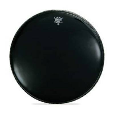 Remo - Powerstroke 3 Black Dynamo (Installed) Bass Drum Head - 26 Inch
