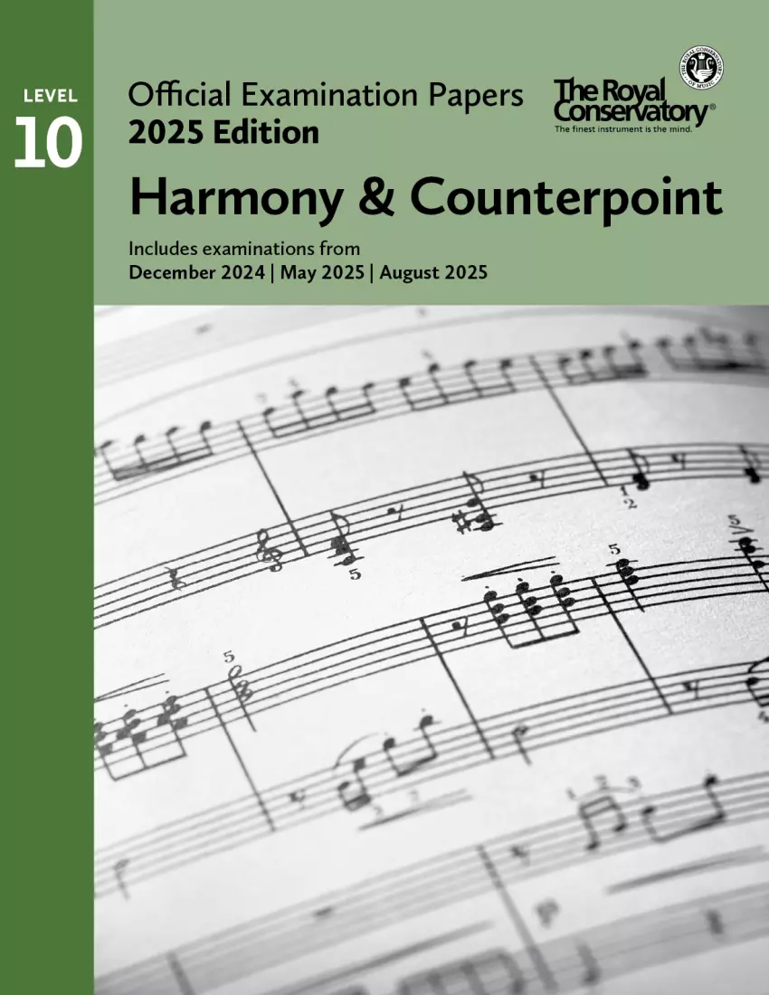 RCM Official Examination Papers 2025 Edition: Harmony/Counterpoint, Level 10 - Book