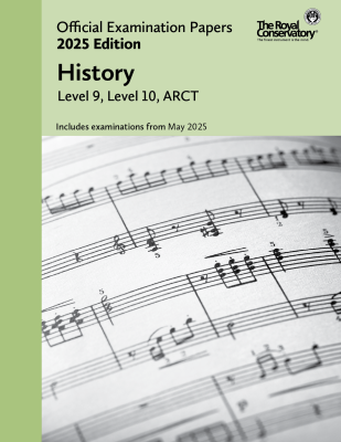 RCM Official Examination Papers 2025 Edition: History, 9/10/ARCT - Book