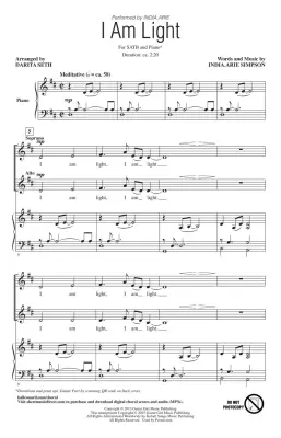 I Am Light - Simpson/Seth - Choral Octavo - SATB Accompanied