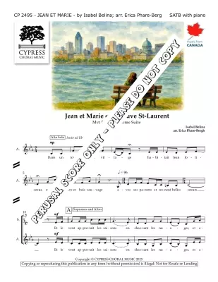Jean Et Marie - Belina/Phare-Bergh - Choral Octavo - SATB A Cappella