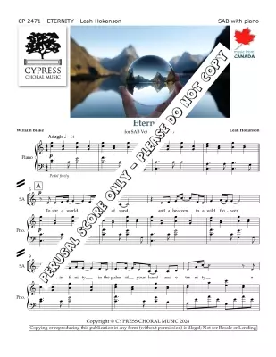 Eternity - Hokanson - Choral Octavo - SAB Accompanied