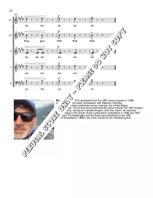 Shimmering Water - Sled - Choral Octavo - SATB A Cappella
