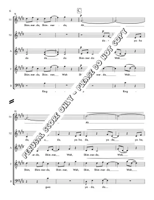 Shimmering Water - Sled - Choral Octavo - SATB A Cappella