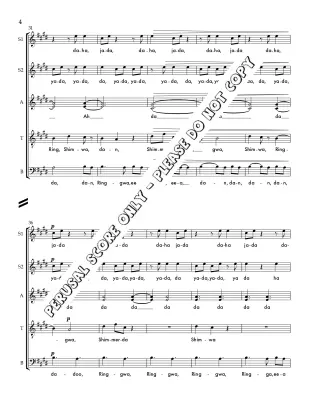 Shimmering Water - Sled - Choral Octavo - SATB A Cappella