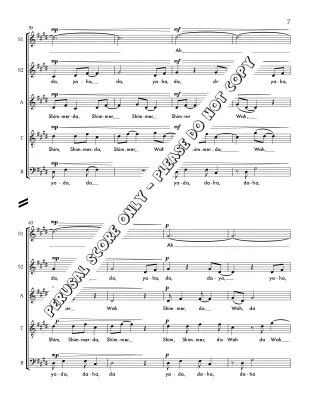Shimmering Water - Sled - Choral Octavo - SATB A Cappella