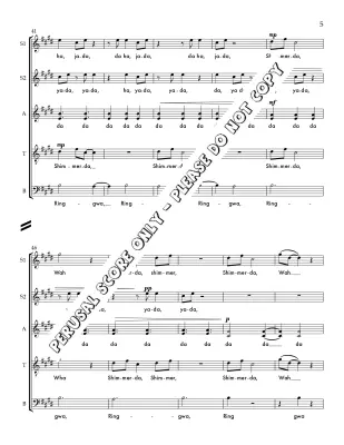 Shimmering Water - Sled - Choral Octavo - SATB A Cappella