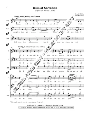Hills Of Salvation - Kaldor/Murray - Choral Octavo - SATB A Cappella
