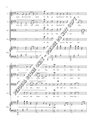 For The Fallen - Sirett - Choral Octavo - TTBB Accompanied