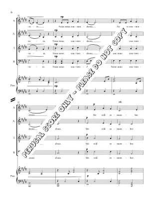 For The Fallen - Sirett - Choral Octavo - SATB Accompanied